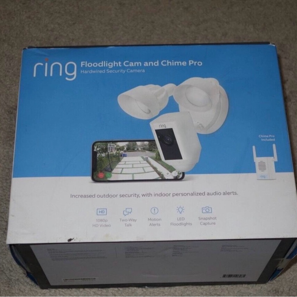 Ring Security Camera System in White